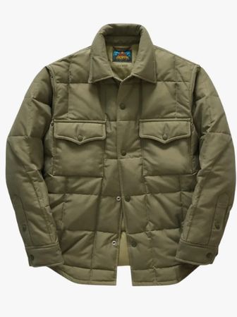 EDDIE BAUER X BUCK MASON - CPO Daunen Shirt / Jacke