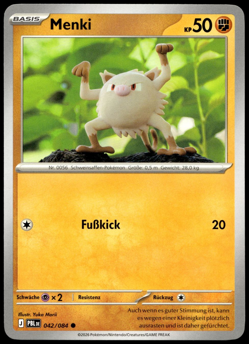 Pokémon Sammelbilder & Trading cards: Menki (PBL DE 042/084) – Gebraucht aus Affoltern am Albis von Chiesa_5