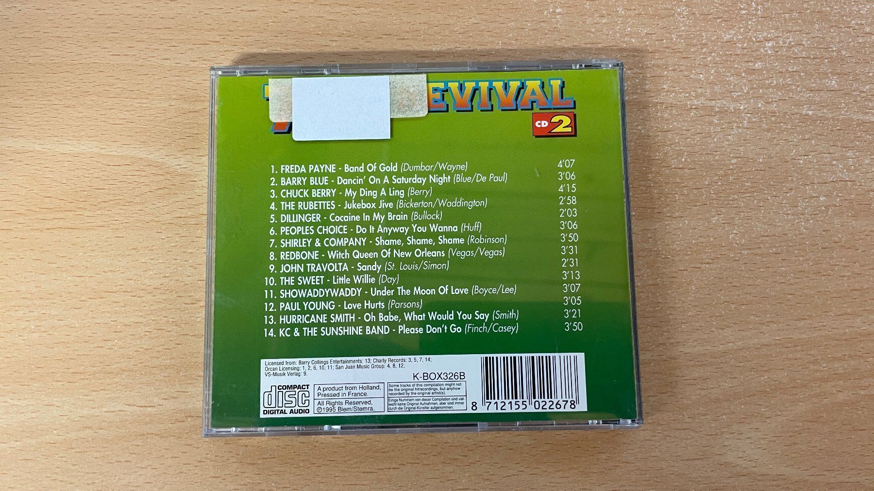 CD: 70s REVIVAL CD 2 - ok – Usato da Glattfelden venduto da cybermaxx 1