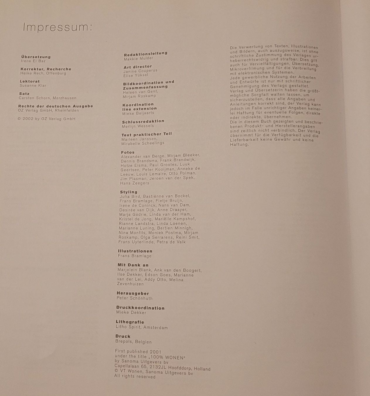 Libri: Living & More:    Wohnen – Usato da Zürich venduto da Avd 3