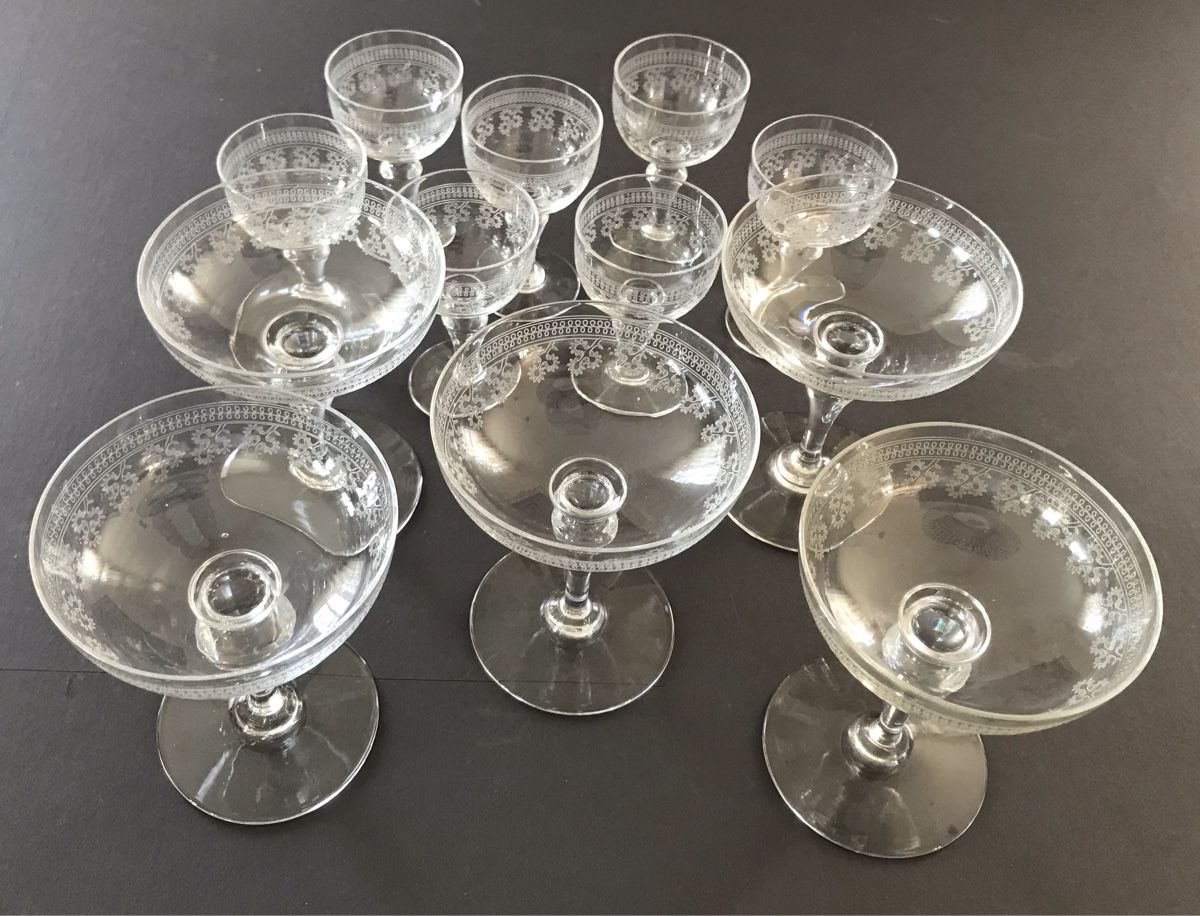 Baccarat Bicchieri: Verrerie Baccarat modèle Pompadour – Usato da Penthaz venduto da Petrus45 5