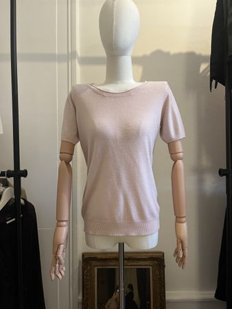 Short sleeve jumper light pink size S good condition