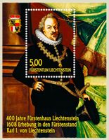 🇱🇮 2008 BLOC 1er jour « 400 ANS DE LA MAISON PRINCIÈRE «