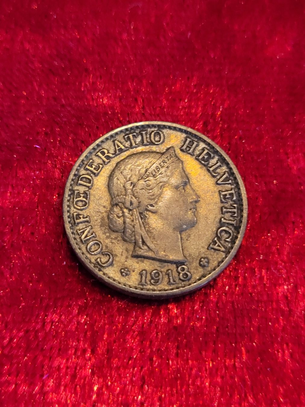 Tutti le monete: 5 Rappen 1918 Messing selten! – Usato da Neuenkirch venduto da majortom30
