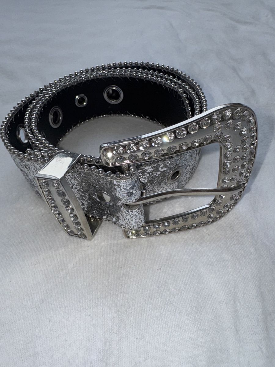 Cinture: Glitzer Guertel mit Strass, Silber, Neu! – Nuovo (secondo la descrizione) da Baar venduto da evs_2ybk 2