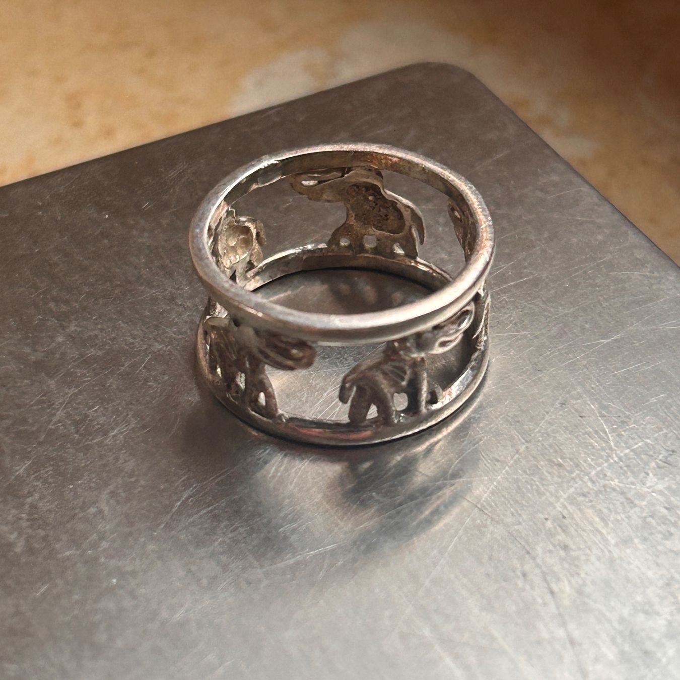 Anelli: Elefanten Ring, 925er Silber (Grösse 57.5) – Usato da Laufen venduto da Bellebellezza 6