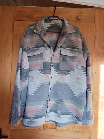 XXL Übergangs Hemd im Ethno Design