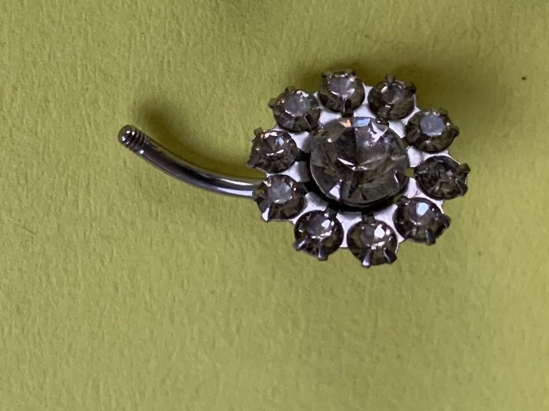 Gioielli per piercing: 3 x Piercing bauch blume/kugel blau – Usato da Dittingen venduto da Bellevista 3