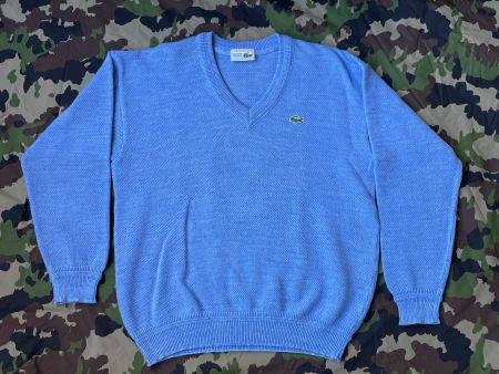 Vintage 80s Lacoste Pullover Wool Sz M