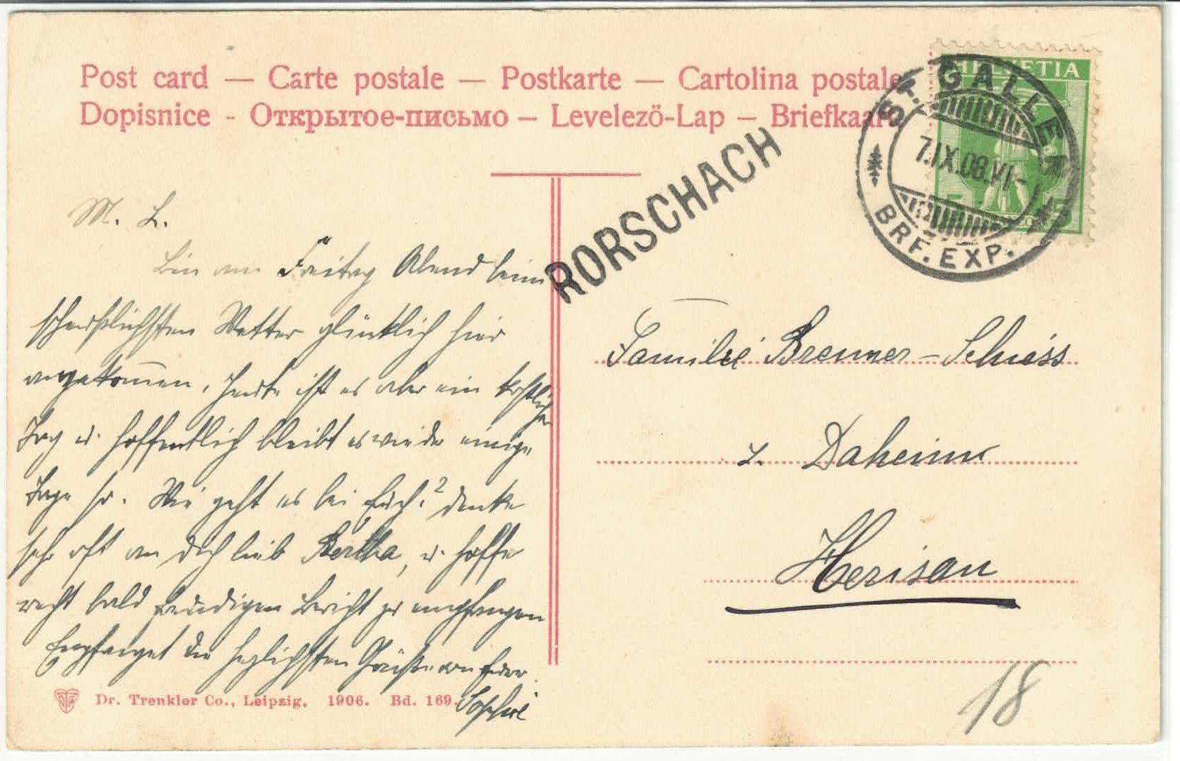 Cartoline postali: Schloss Castell mit Ruine - Litho – Usato da Ettingen venduto da Kartenplanet 1
