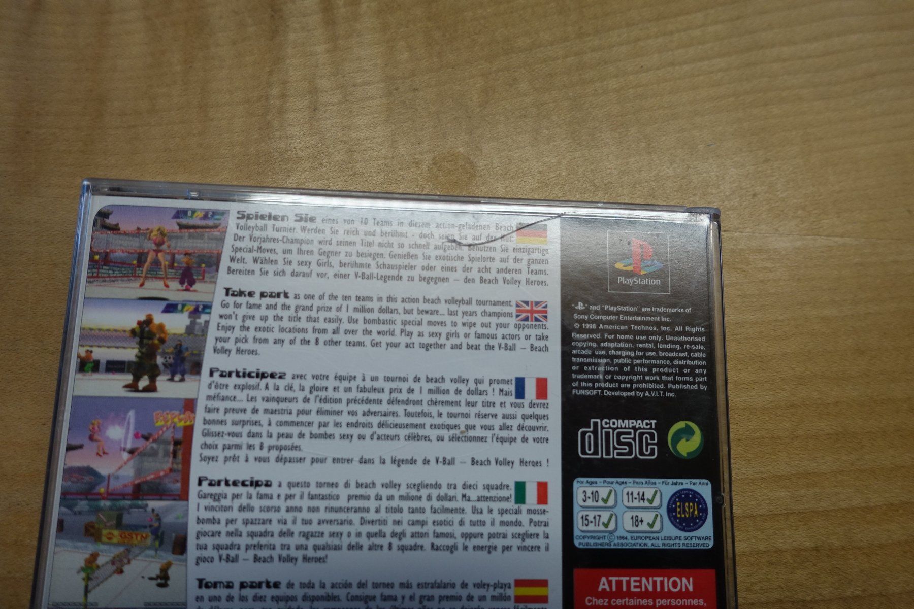 Sony Giochi: V-Ball: Beach Volley Heroes – Usato da Steinach venduto da Gamecet 4