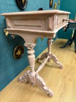 Beistelltisch Salontisch Nähtisch Tisch Holztisch geschnitzt