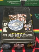 🏈 1991 NFL PRO SET PLATINUM SERIES I – FACTORY SEALED BOX