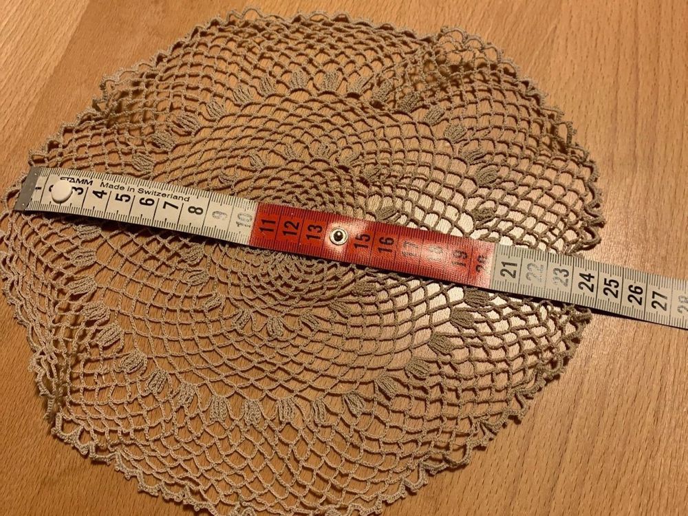 Kleine Häkeldecke - Durchmesser ca. 25&amp;quot; Rund / Handarbeit | Kaufen auf ...