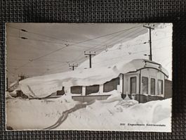 Photo Karte / Eingeschneite Schöllenen Bahn ca. 1930