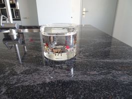 Konfitürglas mit Deckel Sarnen-Glas mit Muster / Glasi Hergi
