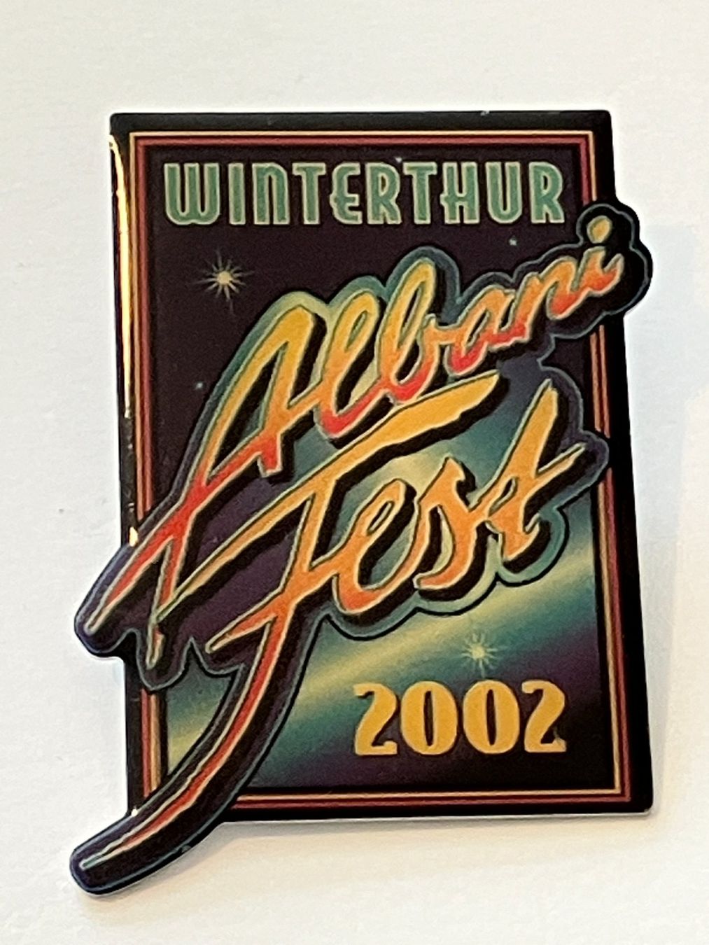 Placchette & Badge: 1 Pin Albani Fest 2002 Winterthur – Usato da Basel venduto da djwwpp