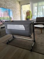 Beistellbett vidaXL grau inkl. Matratze – neuwertig