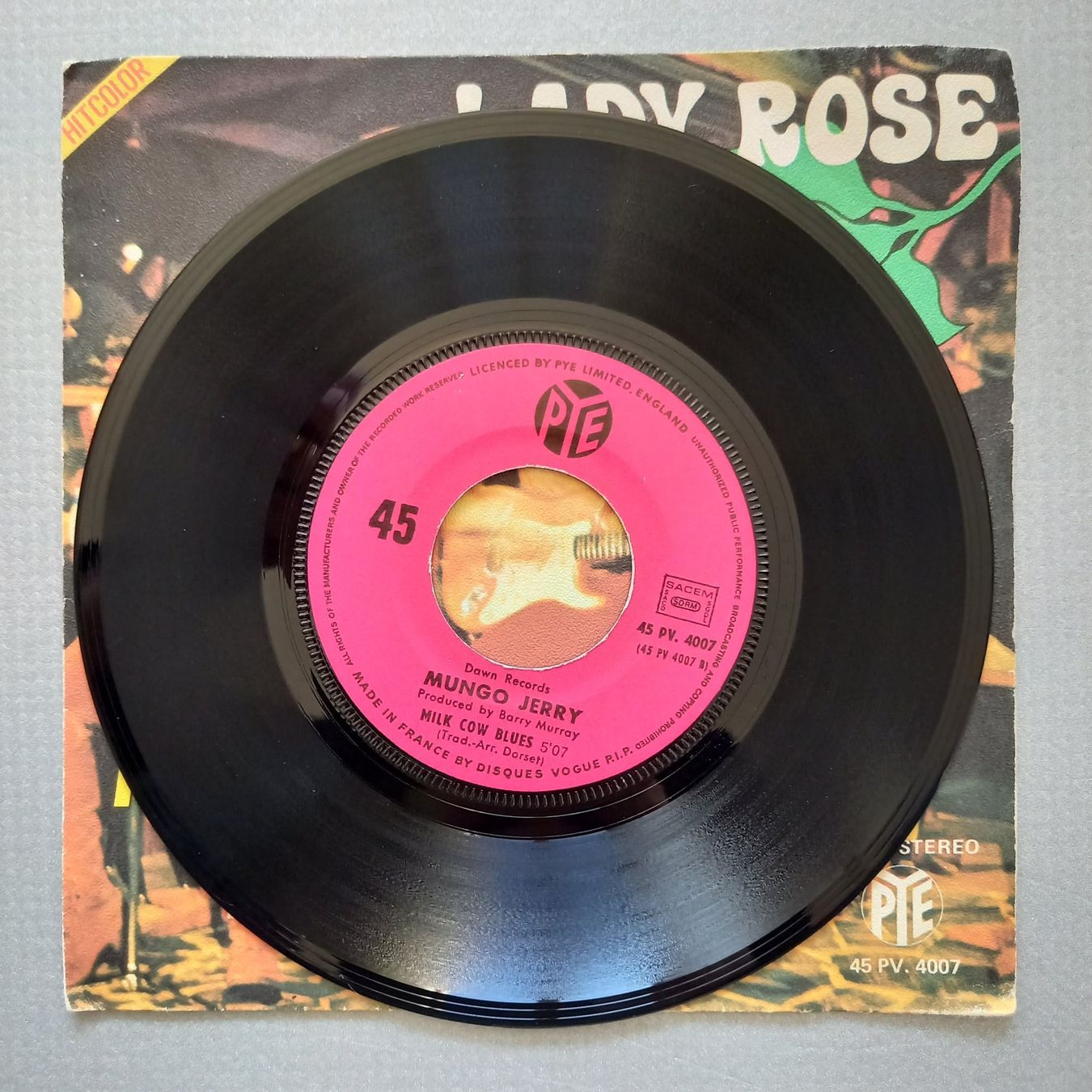 Dischi in vinile: Mungo Jerry - Lady Rose – Usato da Arbon venduto da pendulum 2