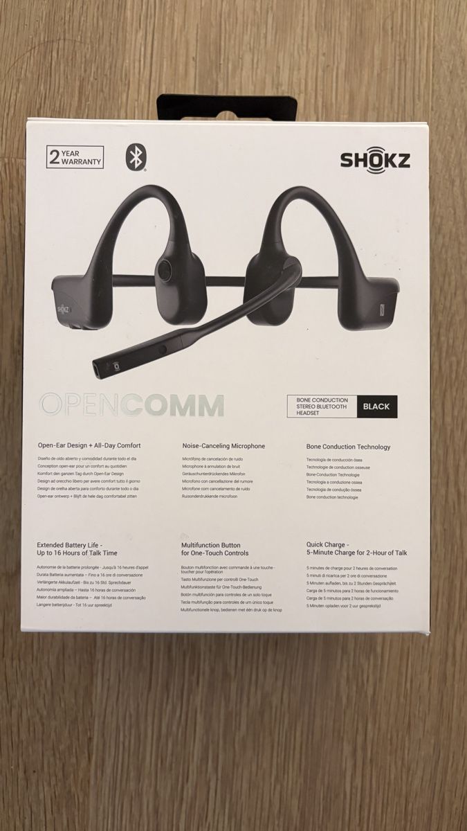 Shokz Cuffie: Shokz OpenComm Bone Conduction Headset black new – Nuovo e nell'imballaggio originale da Wettingen venduto da The_ben 2