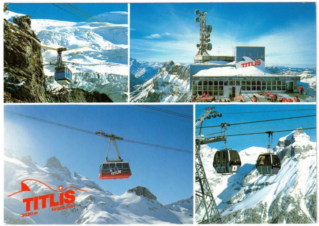 Ansichtskarten: Engelberg - 4 Bild AK Titlis – Gebraucht aus Binningen von Mountainrider