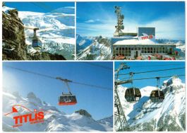 Engelberg - 4 Bild AK Titlis