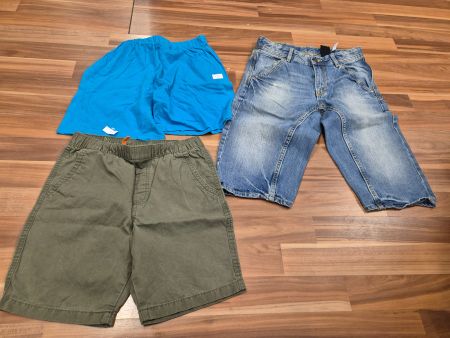 Shorts-Set, Gr. 146 Jeans, Khaki, Türkis, Sommer  K5☀️