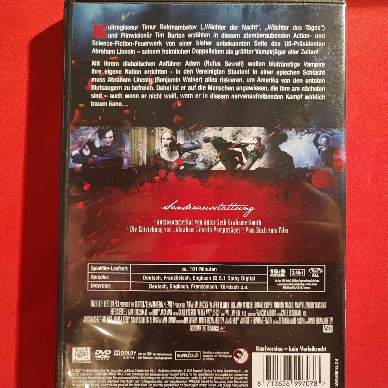 Tutti i DVDs: Abraham Lincoln - Vampirjäger – Usato da Dübendorf venduto da kb86_MOVIE 1