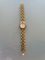 Montre femme Tissot Quartz plaquée or avec cristaux
