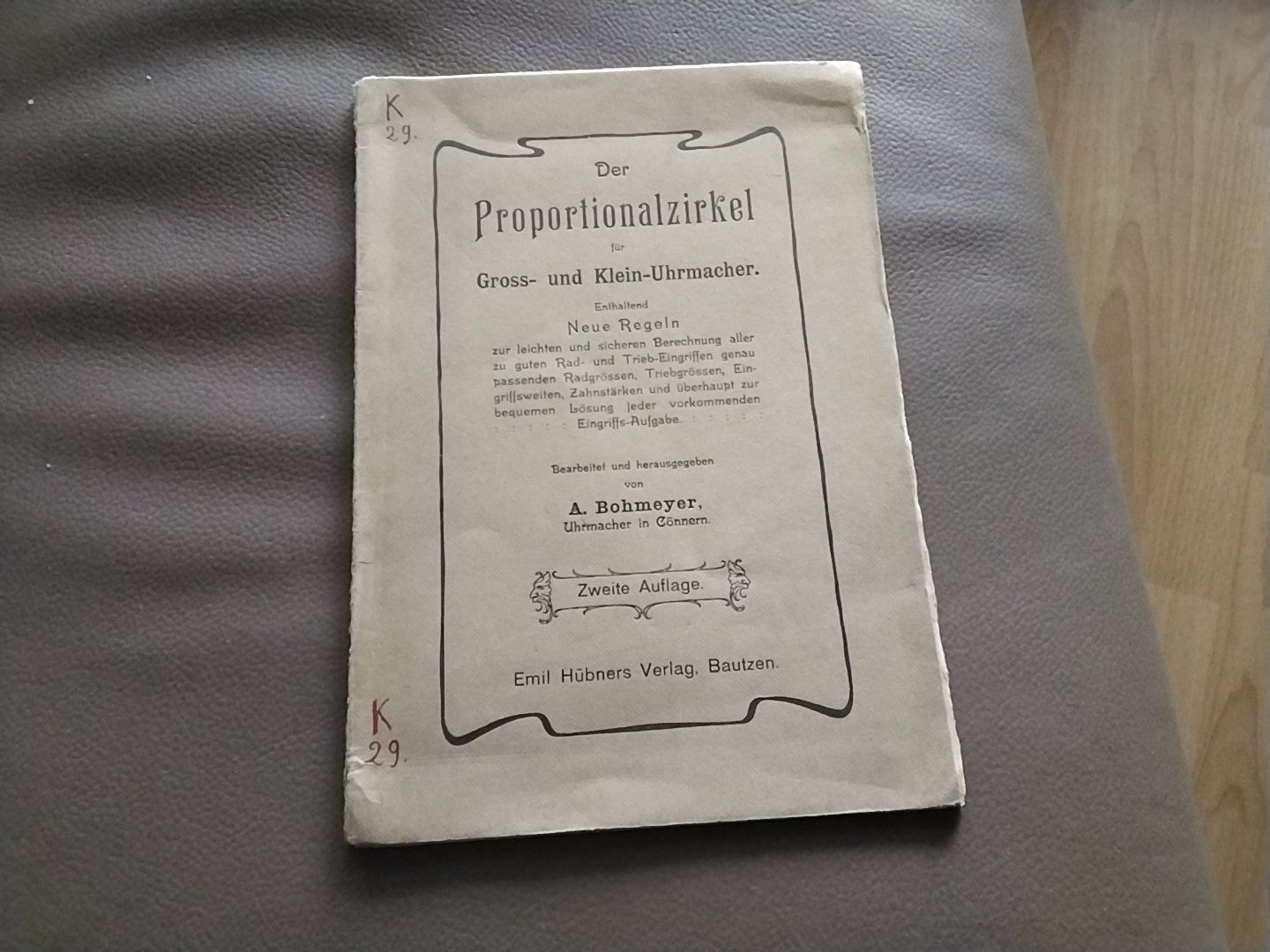 Riviste & Magazine: Biel / Bienne Technicum Biel Uhrmacher heft 1908 – Usato da Biel/Bienne venduto da taki25
