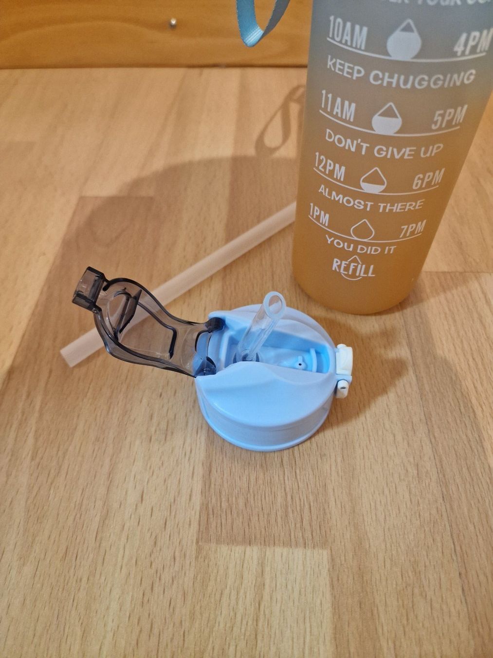 Borracce & Thermos: Wasserflasche Trinkflasche Kunststoff "Hellblau" – Nuovo (secondo la descrizione) da Buchrain venduto da Sssschaller 3