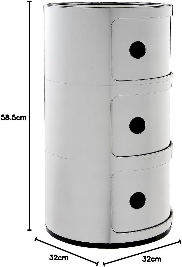 Cassettiere: Kartell Componibili Metal 3 Elemente – Nuovo e nell'imballaggio originale da Bottighofen venduto da zaap 3
