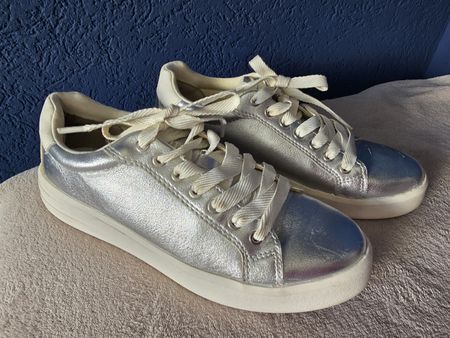 TAMARIS Ledersneaker Gr.38 Silber