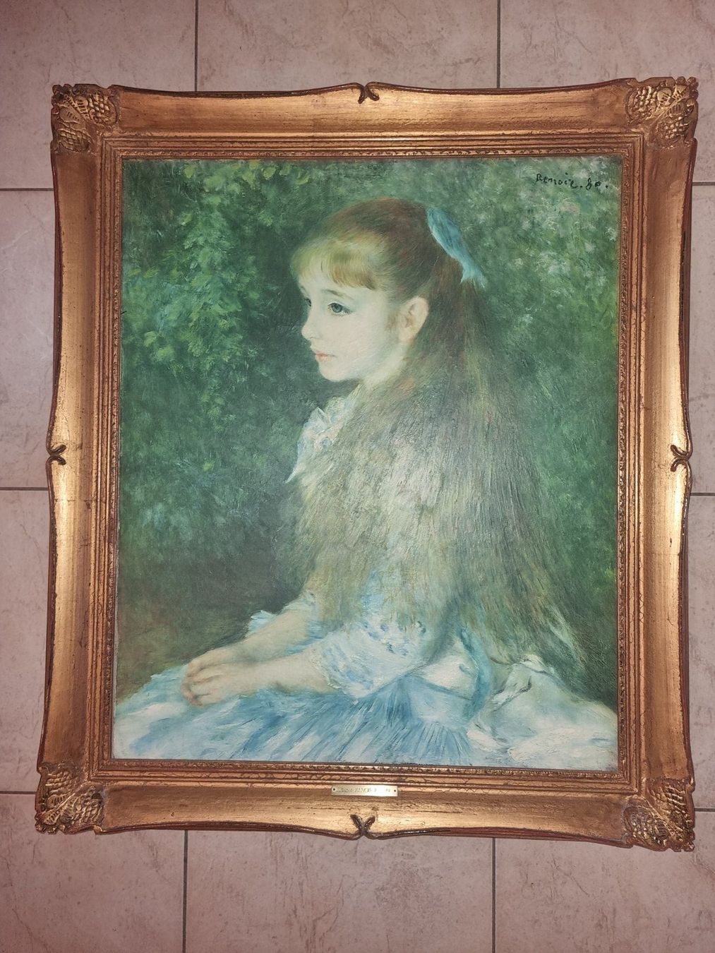 Cornici: Bilderrahmen goldfarben, Bild von Renoir – Usato da Nürensdorf venduto da Rira5