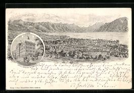 Vevey, Gesamtansicht, Hotel-Pension de F
