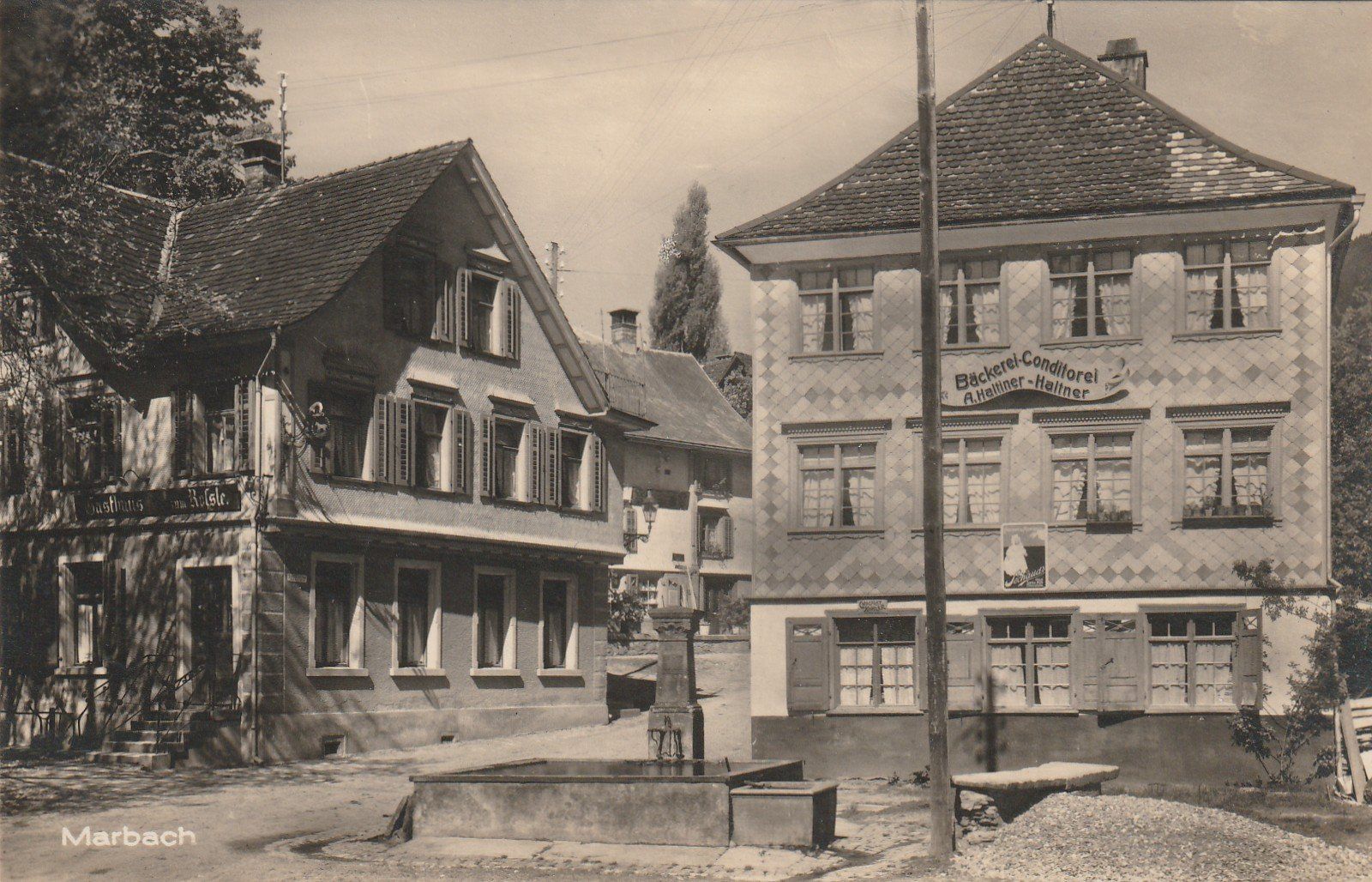 Cartes postales: Marbach Bäckerei – D'occasion à Rorschacherberg par fratovi2