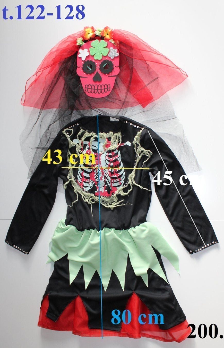 Kostüme: Costume squelette / Skelett   t.122 - 128 – Gebraucht aus Peseux von Gilloss 1