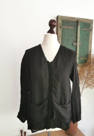 Transit sehr schöne Bluse Leinen/Viscose Gr. M