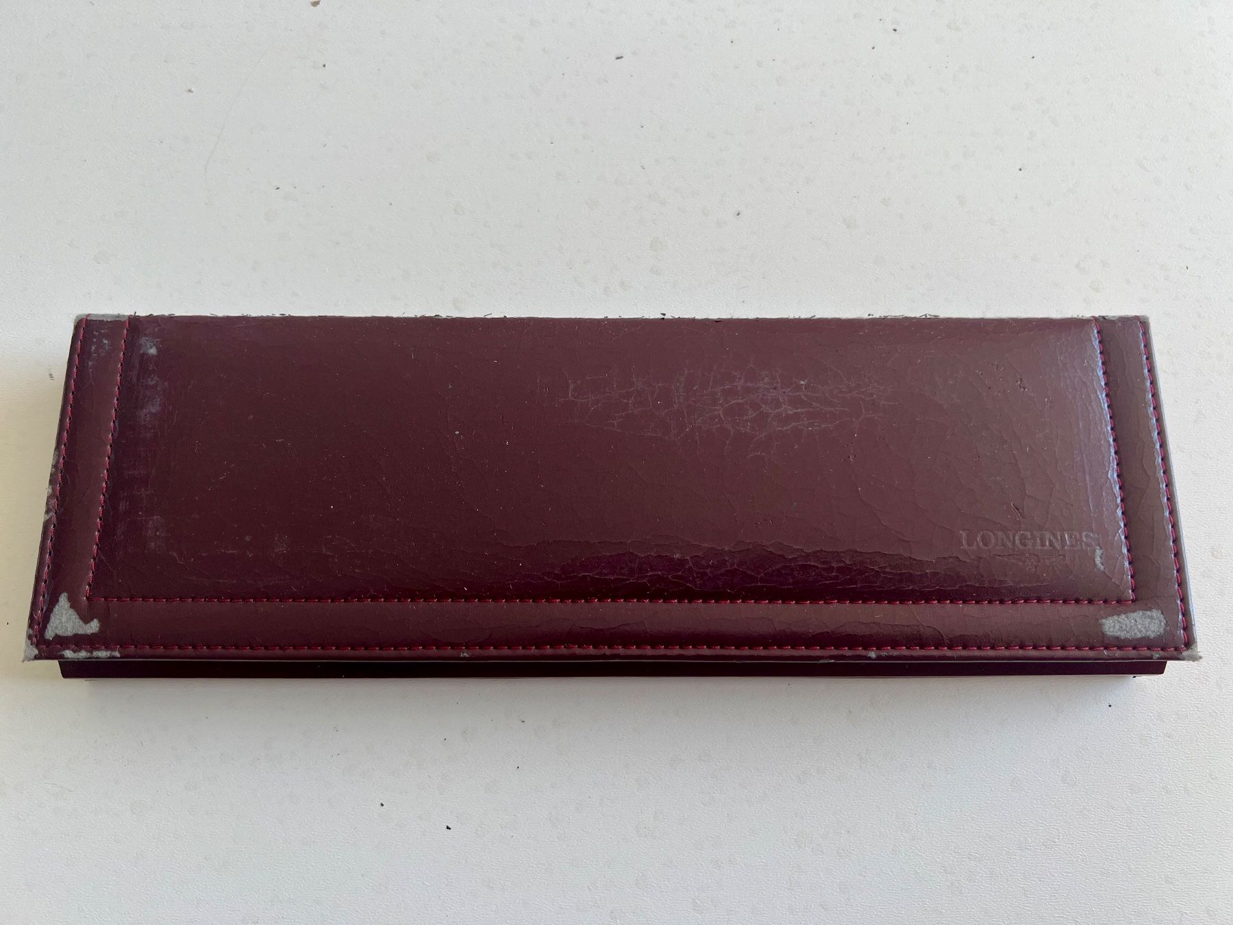 Longines Uhren: LONGINES vintage long burgundy box + original outerbox – Gebraucht aus Mont-sur-Lausanne von vmi_ym5l 6