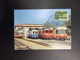 Maximumkarte Bahndepot FLP Agno 1996