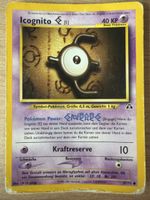 Pokémon Karte Icognito E 67/75 Neo Discovery