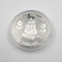 10 Dollars Silber SOLOMON ISLANDS 1994 – The Swallow ca 1 Oz