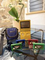 Nintendo Game Boy Advance SP Zelda +4Pokémon Spiele (Repros)