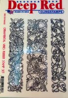 Rubber Cling Stamps - Deep Red
