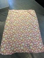 Bettbezug mit Herzmotiv rosa 180cm 120 cm