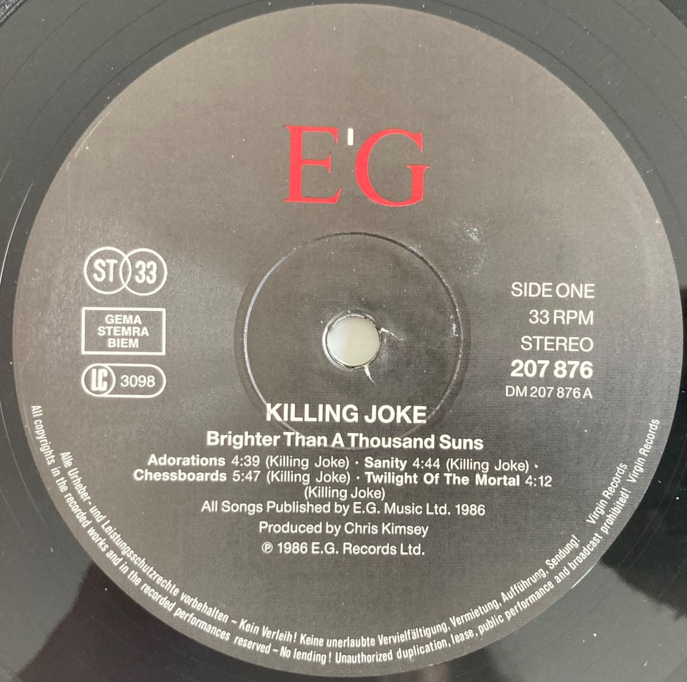 Dischi in vinile: KILLING JOKE - BRIGHTER THAN A THOUSAND SUNS – Usato da Poliez-Pittet venduto da Newtown-Records 3