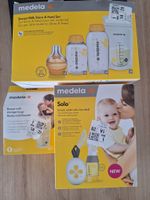 Medela Set: Milchpumpe Solo, Aufbewahrung, NEU & Original