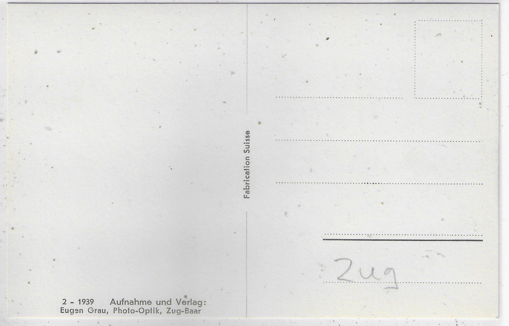 Cartoline postali: Zug - Blick von der Löbern – Usato da Ettingen venduto da Kartenplanet 1