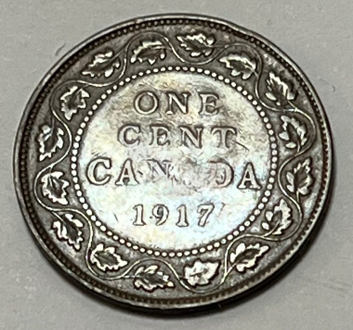 Tutti le monete: 1 Cent - George V  - Canada - 1917 – Usato da Dietikon venduto da Numis8953 1