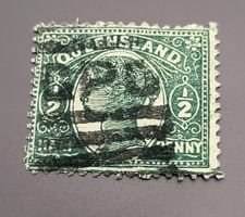 Australische Staaten - Queensland 1895 alte briefmarke